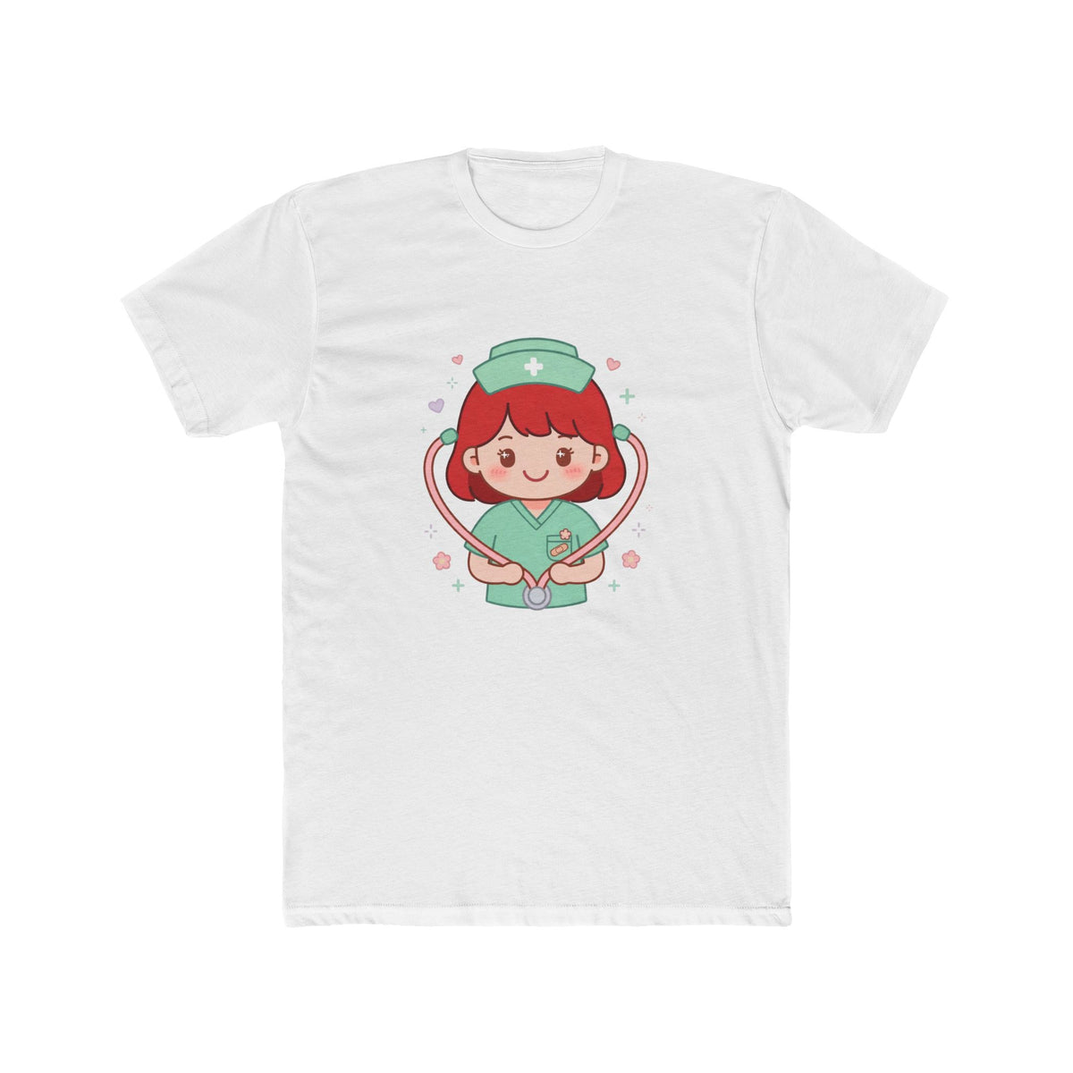 Kawaii Nurse Tee – Red Hair / Fair Skin