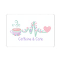 Caffeine & Care Sticker – Brand Mark