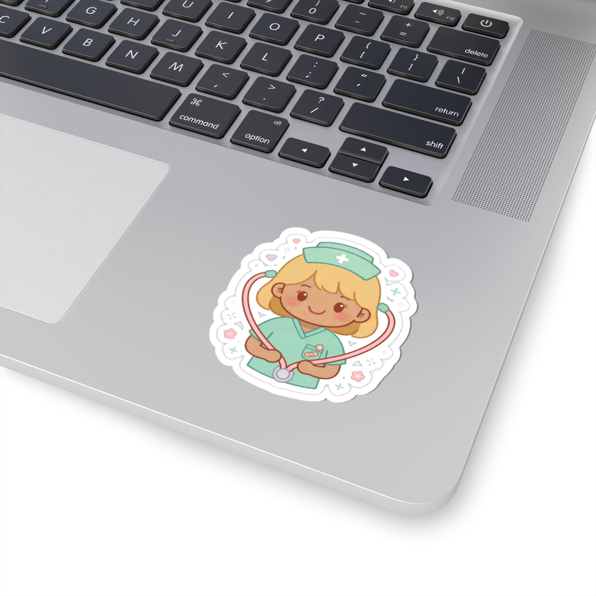 Kawaii Nurse Sticker – Blonde Hair / Medium Skin
