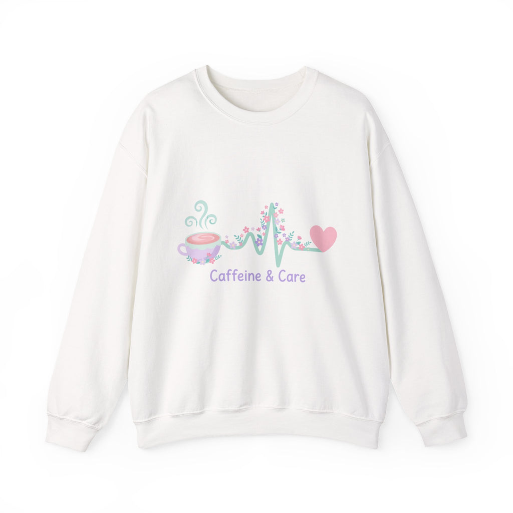 Caffeine & Care Sweatshirt – Brand Mark