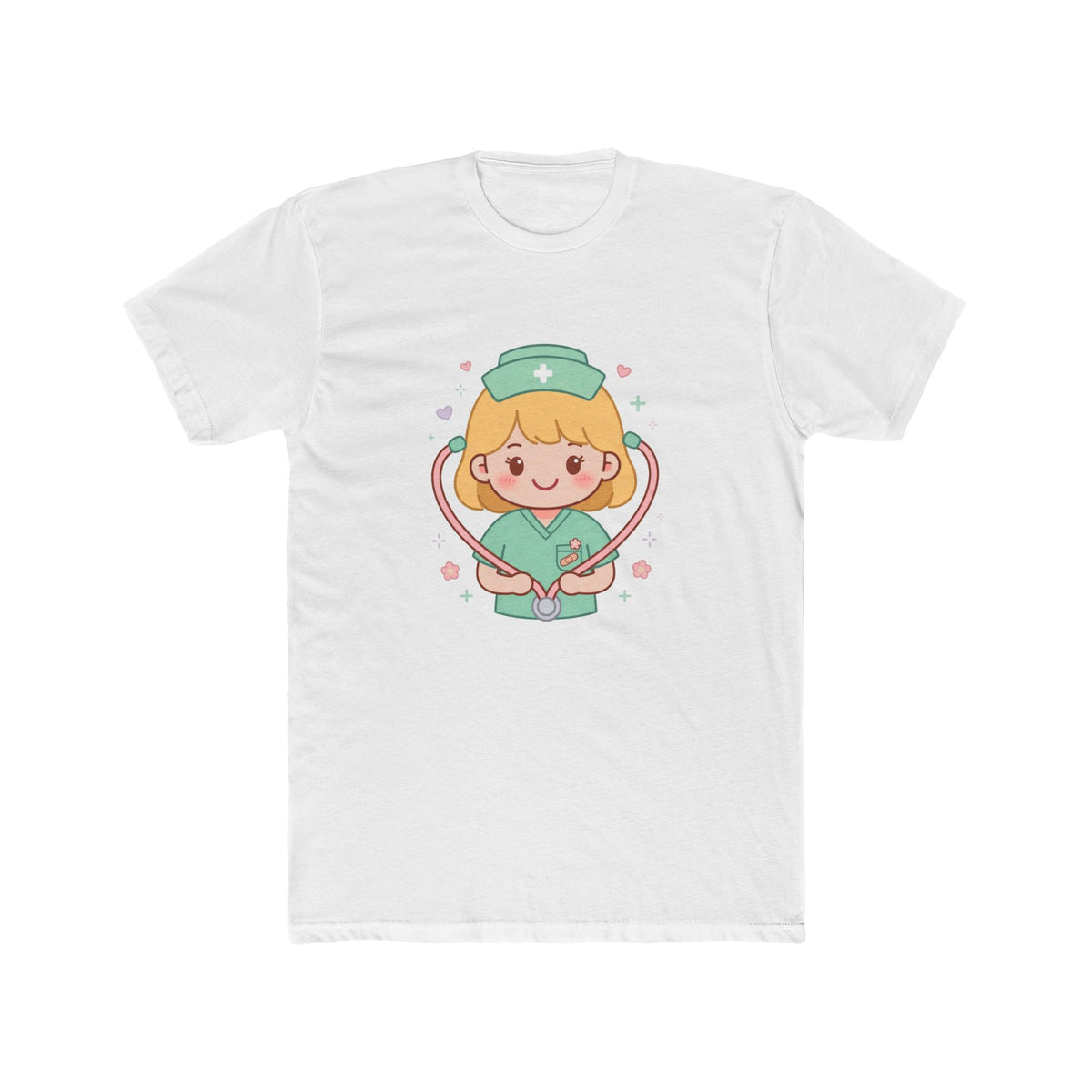 Kawaii Nurse Tee – Blonde Hair / Fair Skin