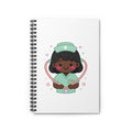 Kawaii Nurse Spiral Notebook – Ruled – Black Hair / Deep Skin