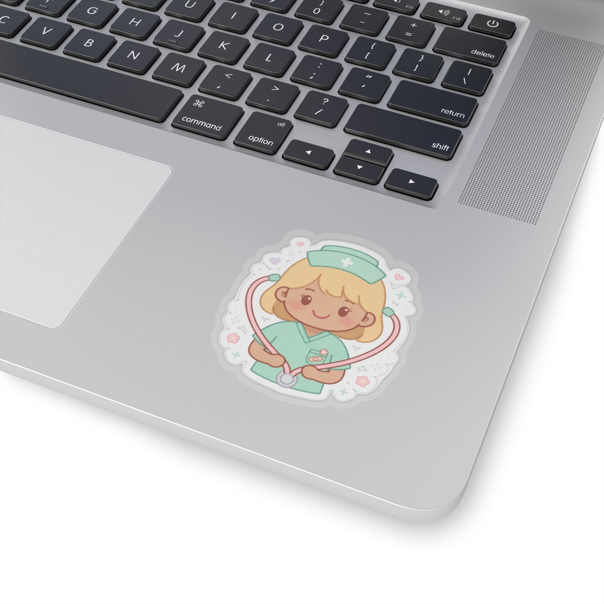 Kawaii Nurse Sticker – Blonde Hair / Medium Skin