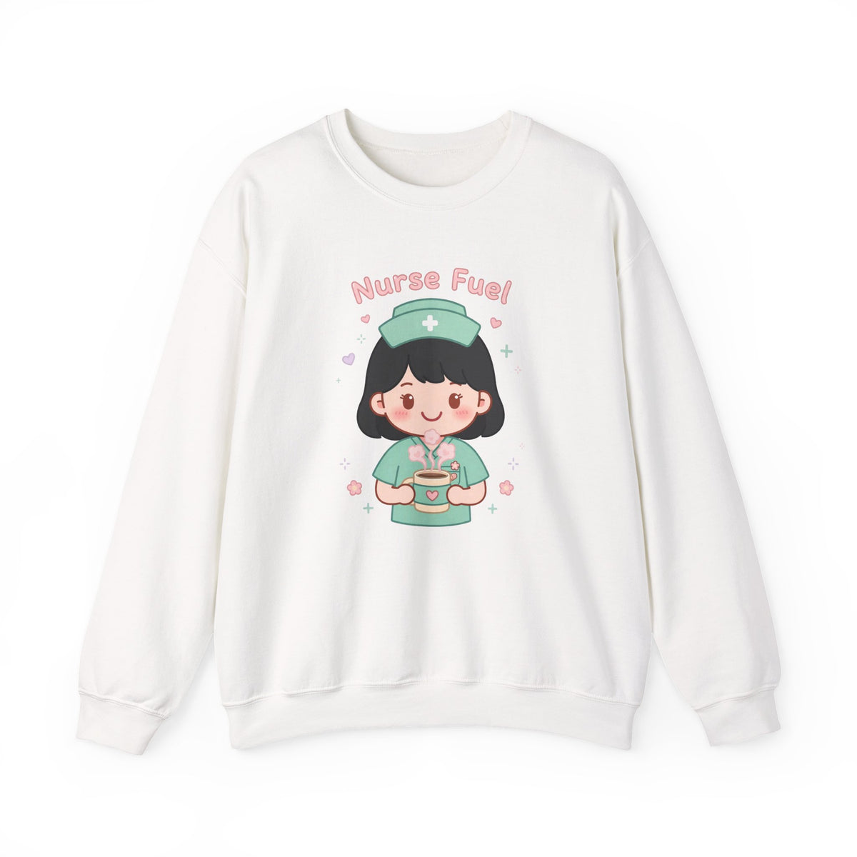 Nurse Fuel Sweatshirt – Black Hair / Fair Skin