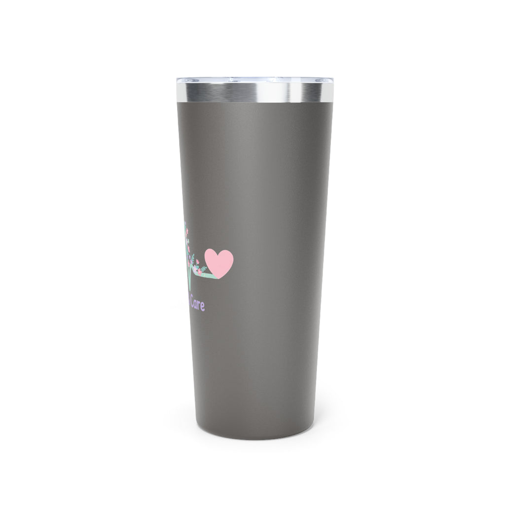 Caffeine & Care Copper Vacuum Tumbler – 22oz