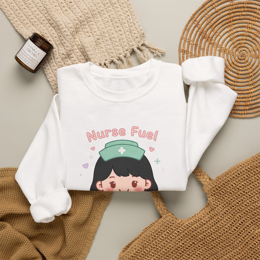 Nurse Fuel Sweatshirt – Black Hair / Fair Skin