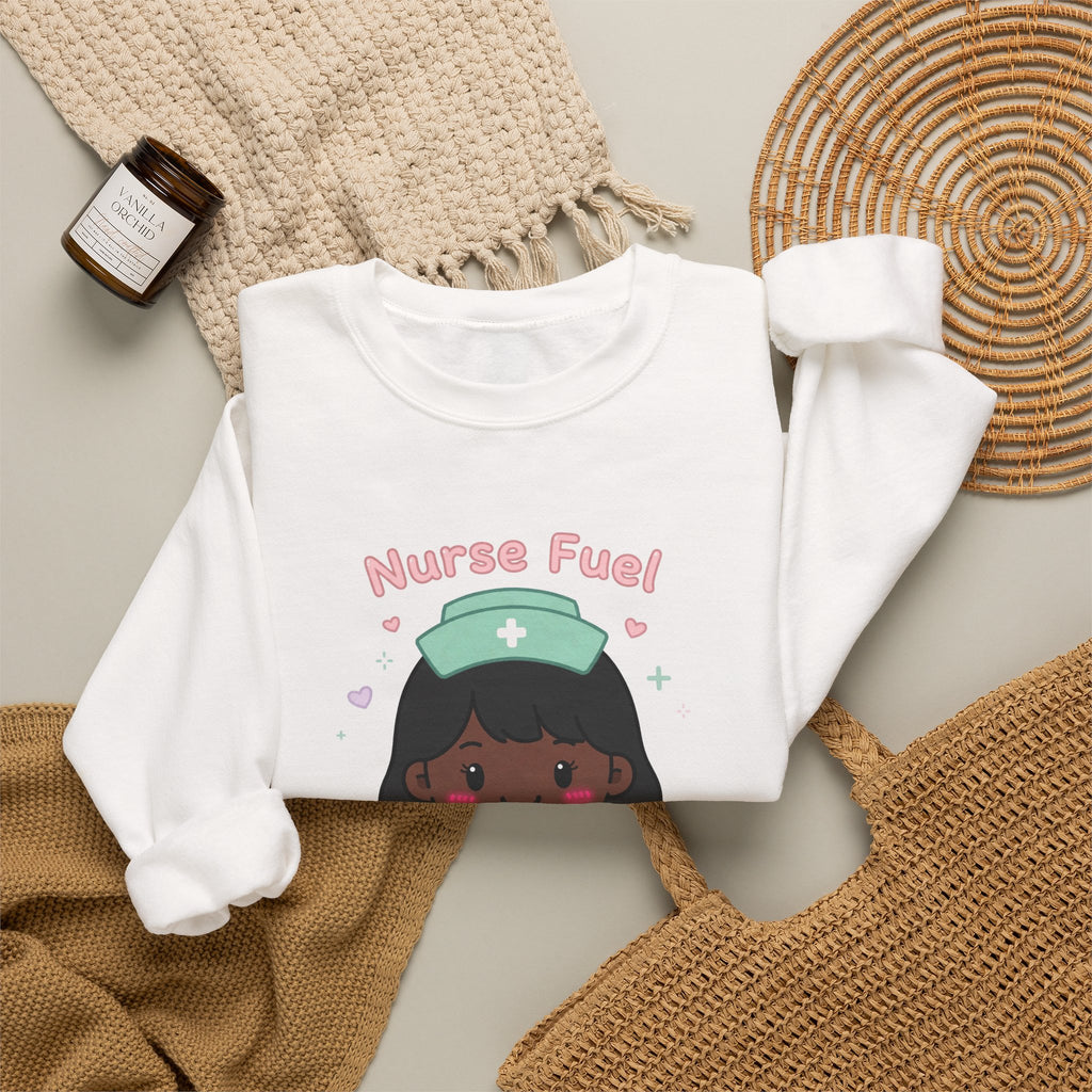 Nurse Fuel Sweatshirt – Black Hair / Deep Skin