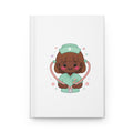 Kawaii Nurse Hardcover Journal – Brown Hair / Deep Skin