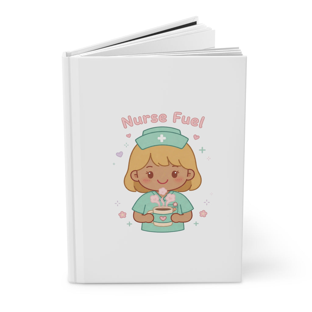 Nurse Fuel Hardcover Journal – Blonde Hair / Medium Skin